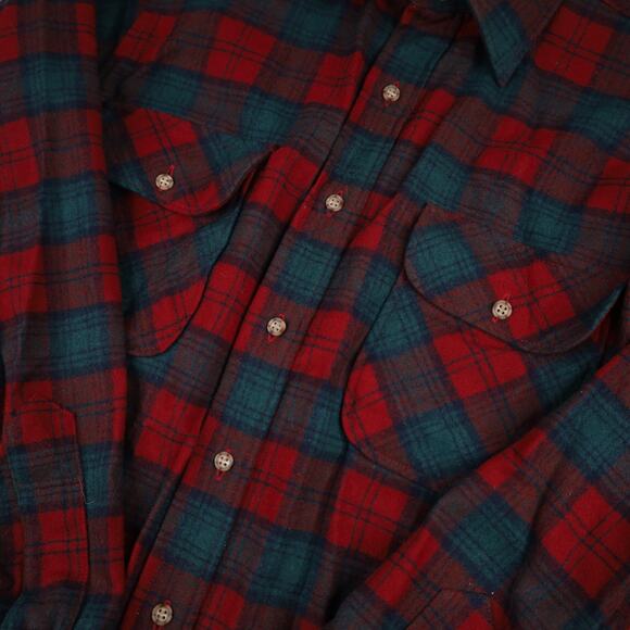 Vintage Pendleton %100 Wool Lindsay Tartan Plaid Flannel Shirt - Picture 4 of 10